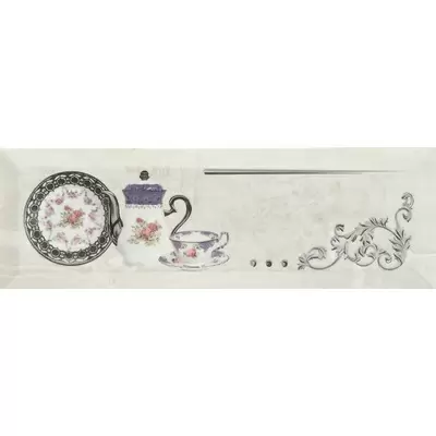 Monopole Ceramica Petra Decor Pranzo Silver B 10x30
