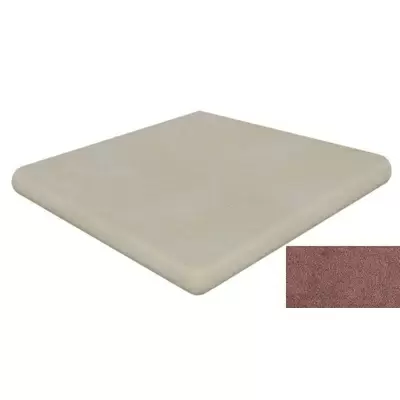 Gres de Aragon Capri 905655 Esquina Redonda Rojo 33x33