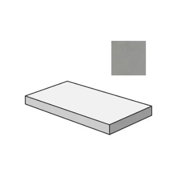 Flaviker PI.SA Palette 0017496 Concrete Gradone Angolare Dx 32x120 - керамическая плитка и керамогранит
