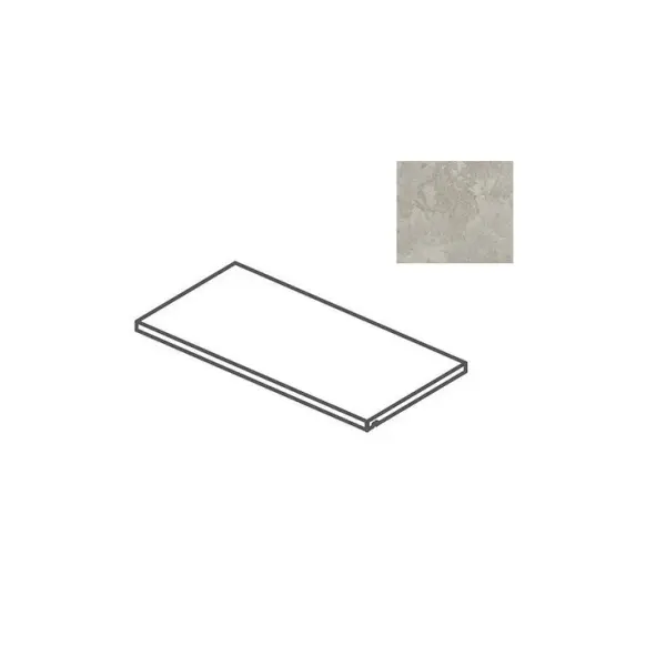 Impronta italgraniti Dorset DR07SG2 Gocciolatoio Costa Lucida Cenere Cross Cut 20x120
