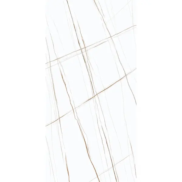 Delfone Laurent Gilded White Спеченный камень, матовый 3mm 120x270