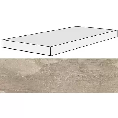 Rex Ceramiche Ardoise 739333 Ecru Ang Gradino SX 33x120