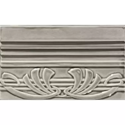 Ceramiche Grazia Epoque TED4 Terminale Deco Dark Grey Craquele 12x20