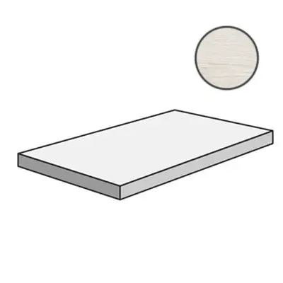 Sant Agostino Primewood CSAGSPWS12 Ang Grad 120 Sx White As 33x120