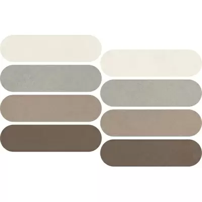 Impronta italgraniti Nuances NU00MOVC1 Mosaico Ovale Mix Caldo 1 Strideup 19.5x37