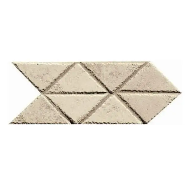 ABK Petraia A5004H Freccia Triangoli Almond 12,5x25 - керамическая плитка и керамогранит