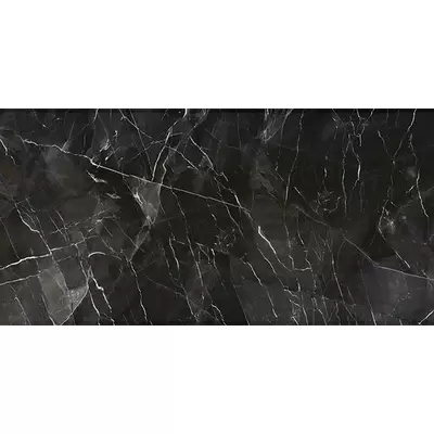 Kutahya Seramik Black Calacatta Kristal Rectified Parlak Nano 60 60x120