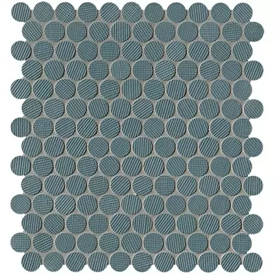 Fap Ceramiche Milano &amp; Wall fNVR Blu Round Mos. 32.5x29.5