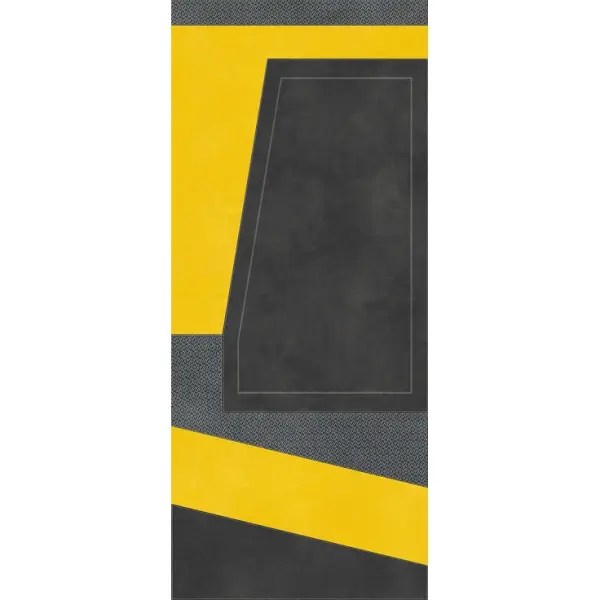 Tonino Lamborghini Korium 167543 Anthracite Yellow Diagonal C 120x280 - керамическая плитка и керамогранит
