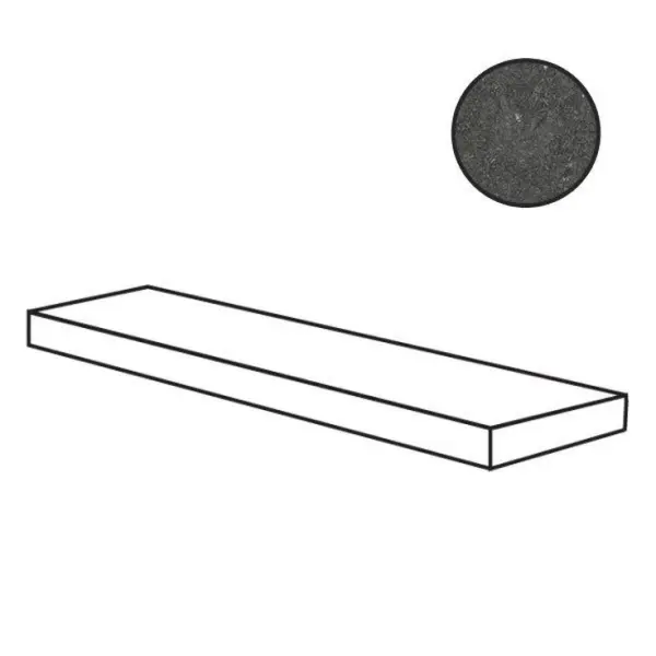 Flaviker PI.SA Nordik Stone 0004853 Angolare Plus Dx Black Ret 32x120