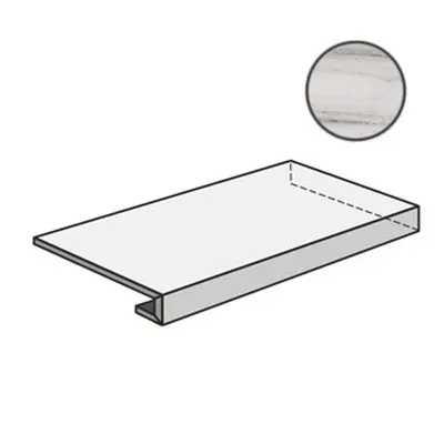 Sant Agostino Pure Marble CSAGADPY12 Gradone Ang 120 Dx Palissandro Sky 33x120