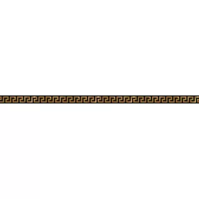 Versace Solid Gold List. Greca Black 2.5x60