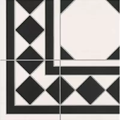 Realonda Oxford Negro Esquina 33x33