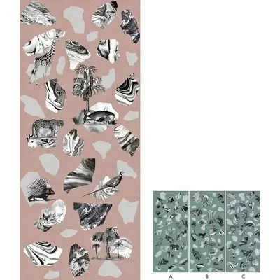 Ornamenta Operae OP120278CLP Collage Pink 120x278