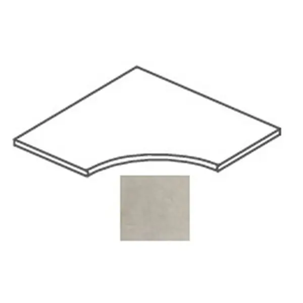 Impronta italgraniti I Cementi FL03AP6S Flax Angolare Curvilineo Lucida 20mm 60x60