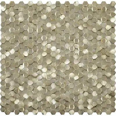Leedo Alchimia Aluminium 3D Hexagon Gold  8x14x6 29,7x30,6