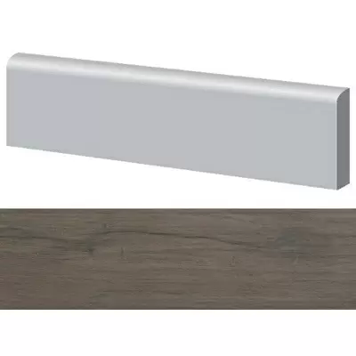 Casalgrande Padana Tavolato Marrone Scuro Battiscopa 60x7.5