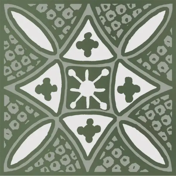 Kerama Marazzi Бахия KMD3STA019GN 2 Зеленый глянцевый 9,8x9,8