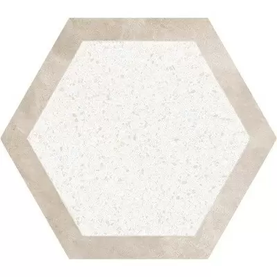Ornamenta Cocciopesto CP60SCA Sabbia Calce D 60 Hexagon 60x60