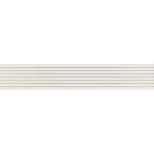 Impronta italgraniti Nuances NU01LT Listello Tratto Bianco 20x120