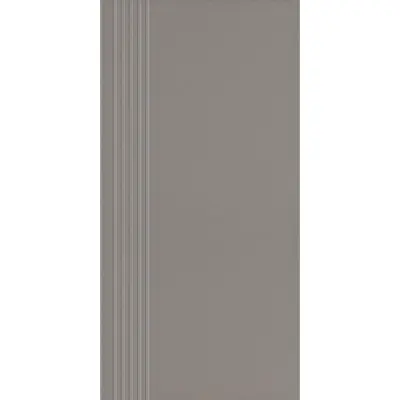 Grupa Paradyz Bazo Grys Stopnica Prosta Nacinana Monokolor Mat 29,8x59,8