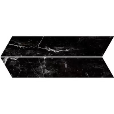 Goetan Ceramica Chevron Marmorea Marquina 8x40