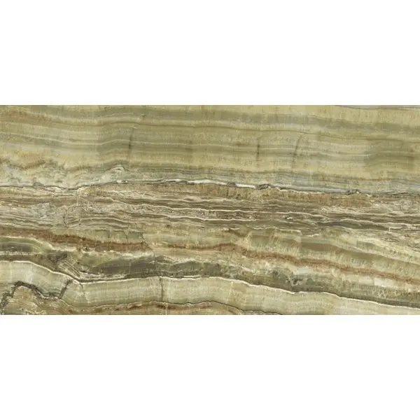 Ariostea Ultra Onici UO6L37558 Green Onyx Vein Cut Polished 6mm 37,5x75