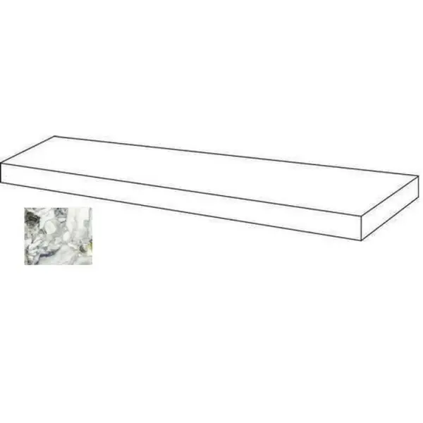 Atlas Concorde Russia Forte Dei Marmi Quark 620070002653 Ceppo Apuano Forest Scalino Angolare Dx Matt 33x160
