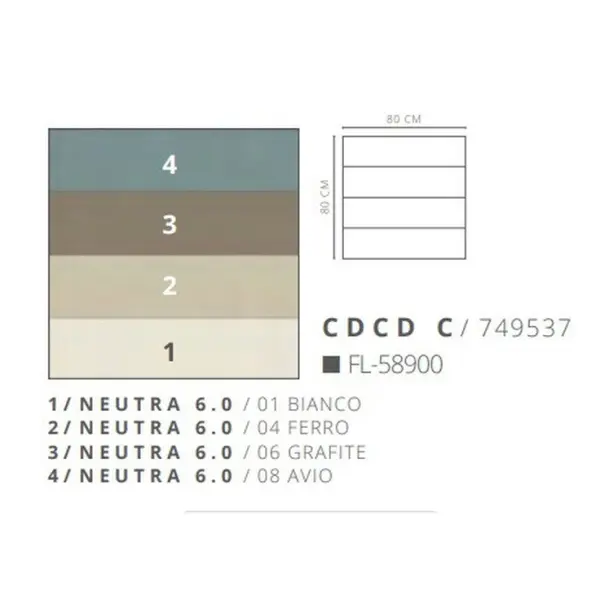 Casa Dolce Casa Magnum Decori 749537 CDCD/C 6mm 80x80