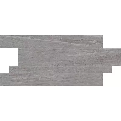 Monocibec Ceramiche Crest 82181 Silver Muretto Mix Naturale Lappata 30x60