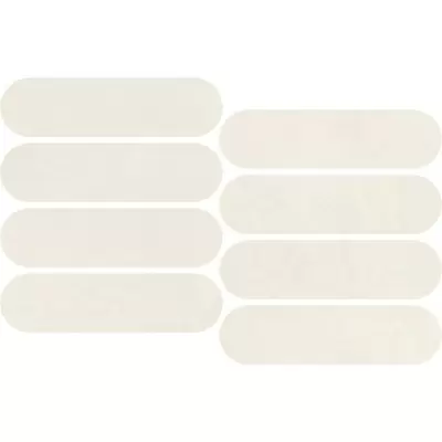 Impronta italgraniti Nuances NU01MOV Bianco Mosaico Ovale Strideup 19.5x37