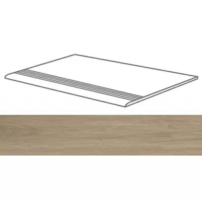 Casalgrande Padana Tavolato Gradino Marrone Chiaro 120x30