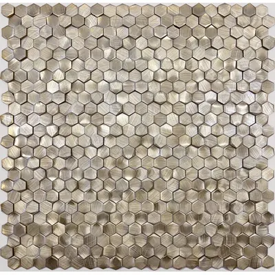 Leedo Alchimia Aluminium 3D Hexagon Brass 8x14x6 29,7x30,6 - керамическая плитка и керамогранит