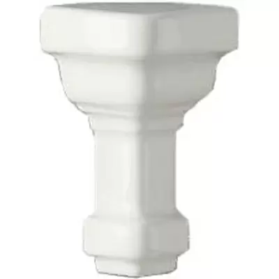 Ceramiche Grazia Essenze CAAP010 Angoli Esterno Parete Capitello Bianco Craquele 3x7,5
