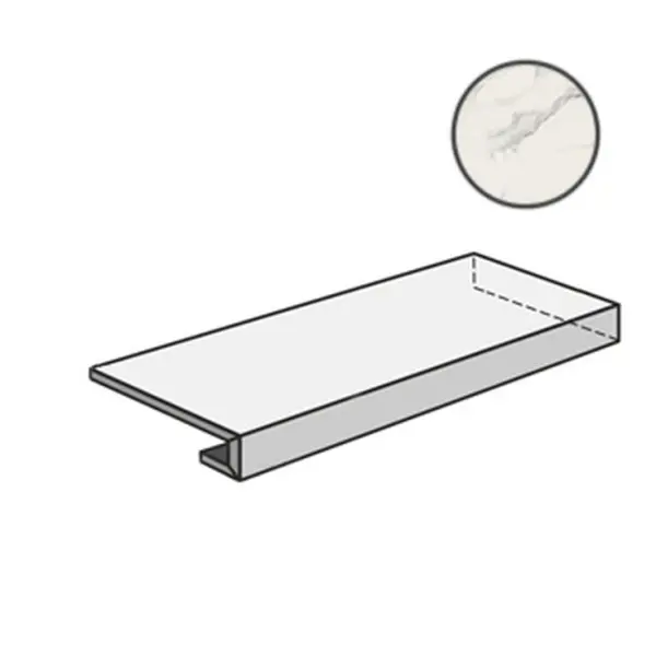 Sant Agostino Trumarmi CSAGATAD12 Ang Gradone Dx Arabescato 33x120