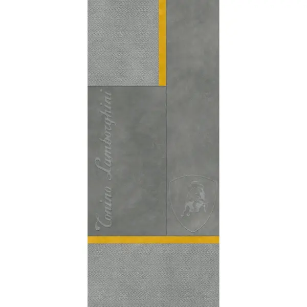 Tonino Lamborghini Korium 167563 Grey Yellow Square Logo 120x280 - керамическая плитка и керамогранит