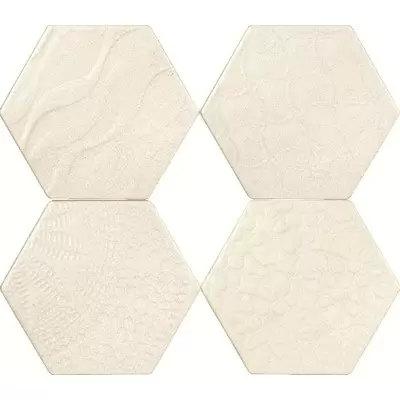Tonalite Examatt EXAREL.BIM Decoro Relief Bianco Matt 15x17,1
