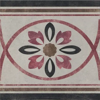 Serenissima Cir Via Emilia Greca Fiore Grigio 20x20