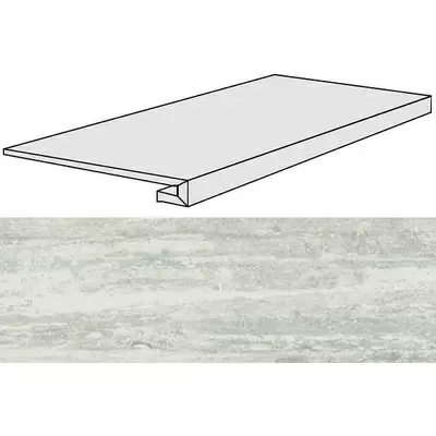 Rex Ceramiche I Travertini di Rex 748332 White GR Glossy 120x33