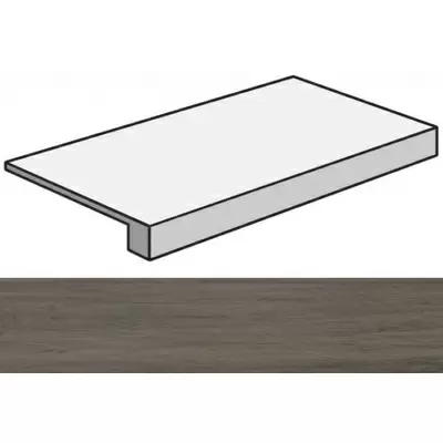 Casalgrande Padana Tavolato Gradone Marrone Scuro 120x33