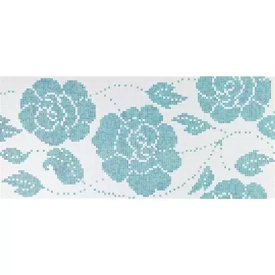 Bisazza Decori 20 06001322VL Winter Flowers Blue 129.1x290.5