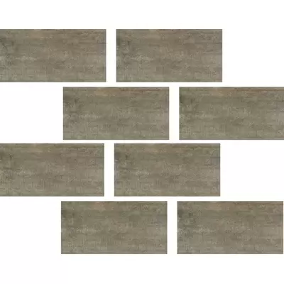 Rex Ceramiche Matieres 755986 Gris 7.5x15 Muretto 30x30