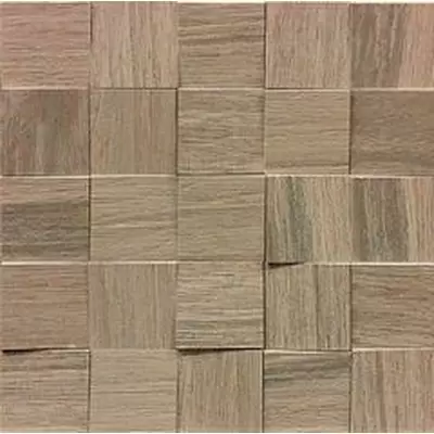 Casa Dolce Casa Wooden Tile Of Cdc 742057 Almond Matte Mosaico 3d Inclinato 6x6 30x30