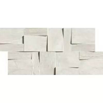 Rex Ceramiche Ardoise Modulo Muretto 3d Blanc 30x30