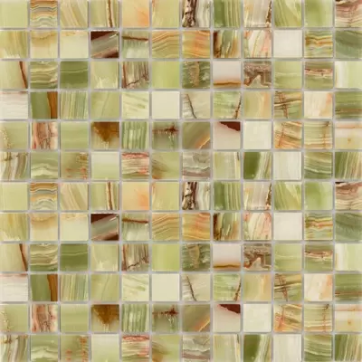 Leedo Pietrine Onice Verde oliva Pol 23x23x7 29,8x29,8