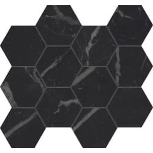 Caesar Anima Futura AGFF Unique Black Composizone Esagono Luc 28,5x33