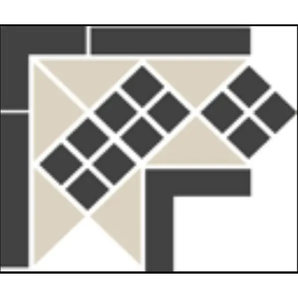 TopCer Octagon LISBON-1 with 1 strip Stand.(Tr.16, Dots 14, Strips 14) 21,5x21,5