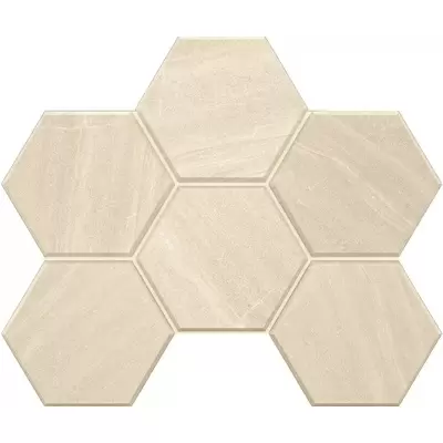 Estima Gabbro GB01 White Hexagon Неполированный 25x28.5