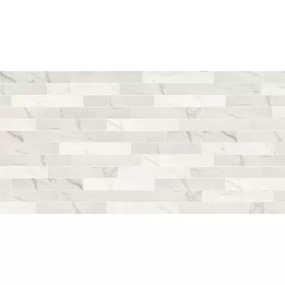 Impronta italgraniti Marble Experience MB01EAM Statuario Lux List. Mix Sq 120x20
