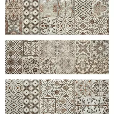 Rocersa ceramic Stucco Dec-1 Grey (1 из 3-х) 25x75